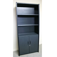 3 Drawer Office Stand with Doors, Storage Cabinet Drawer File Cabinet with Locker Key